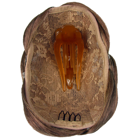 Jessica Simpson Hairdo Braided Chignon Clip In Bun Hair Ginger Brown