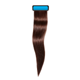 Chocolate brown 18 inches straight pre taped european remy hair extensions